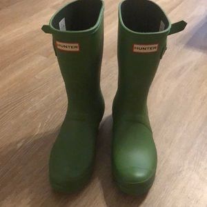 Hunter Boots Green Size 8